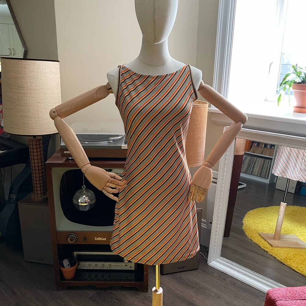 Vintage Indio Striped Minidress